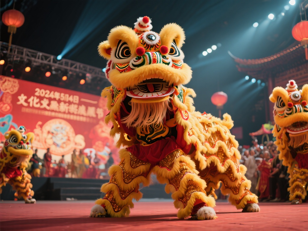 舞狮，这一充满活力的民俗活动，不仅是中国